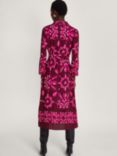 Monsoon Joanna Paisley Swirl Shirt Dress, Plum