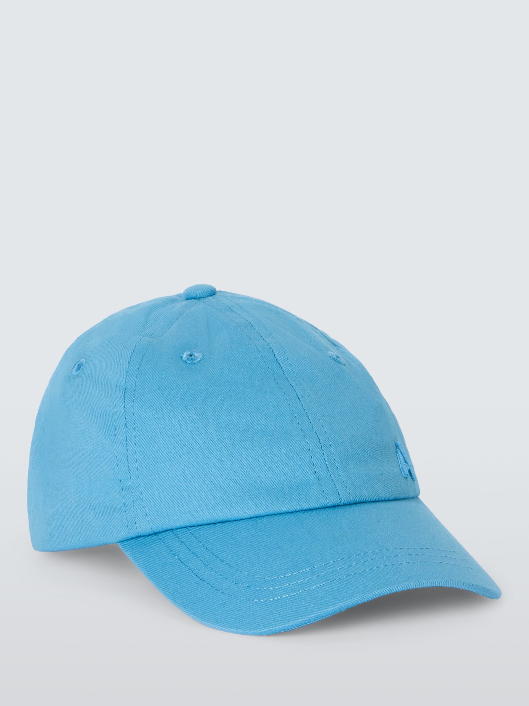 John Lewis ANYDAY Kids' Embroidered Baseball Cap, Blue, 0-6 months