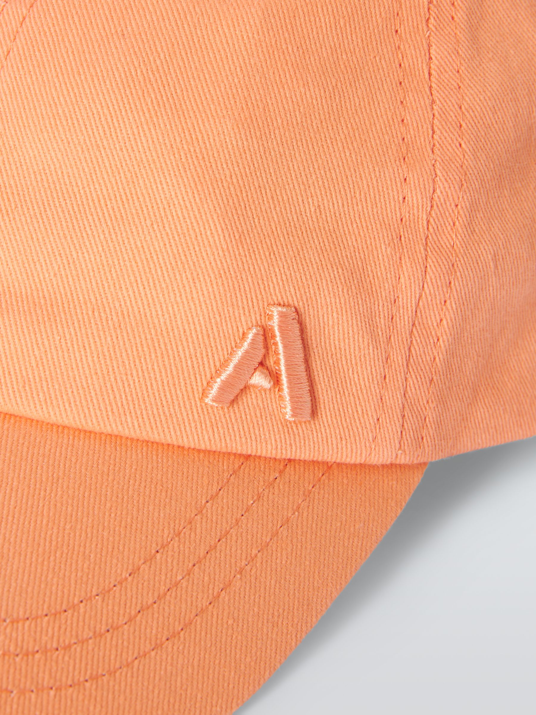 John Lewis ANYDAY Kids' Embroidered Baseball Cap, Orange, 0-6 months