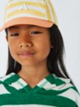 John Lewis ANYDAY Kids' Stripe Contrast Peak Cap, Yellow/Multi