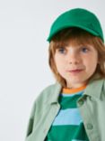 John Lewis ANYDAY Kids' Embroidered Baseball Cap, Green
