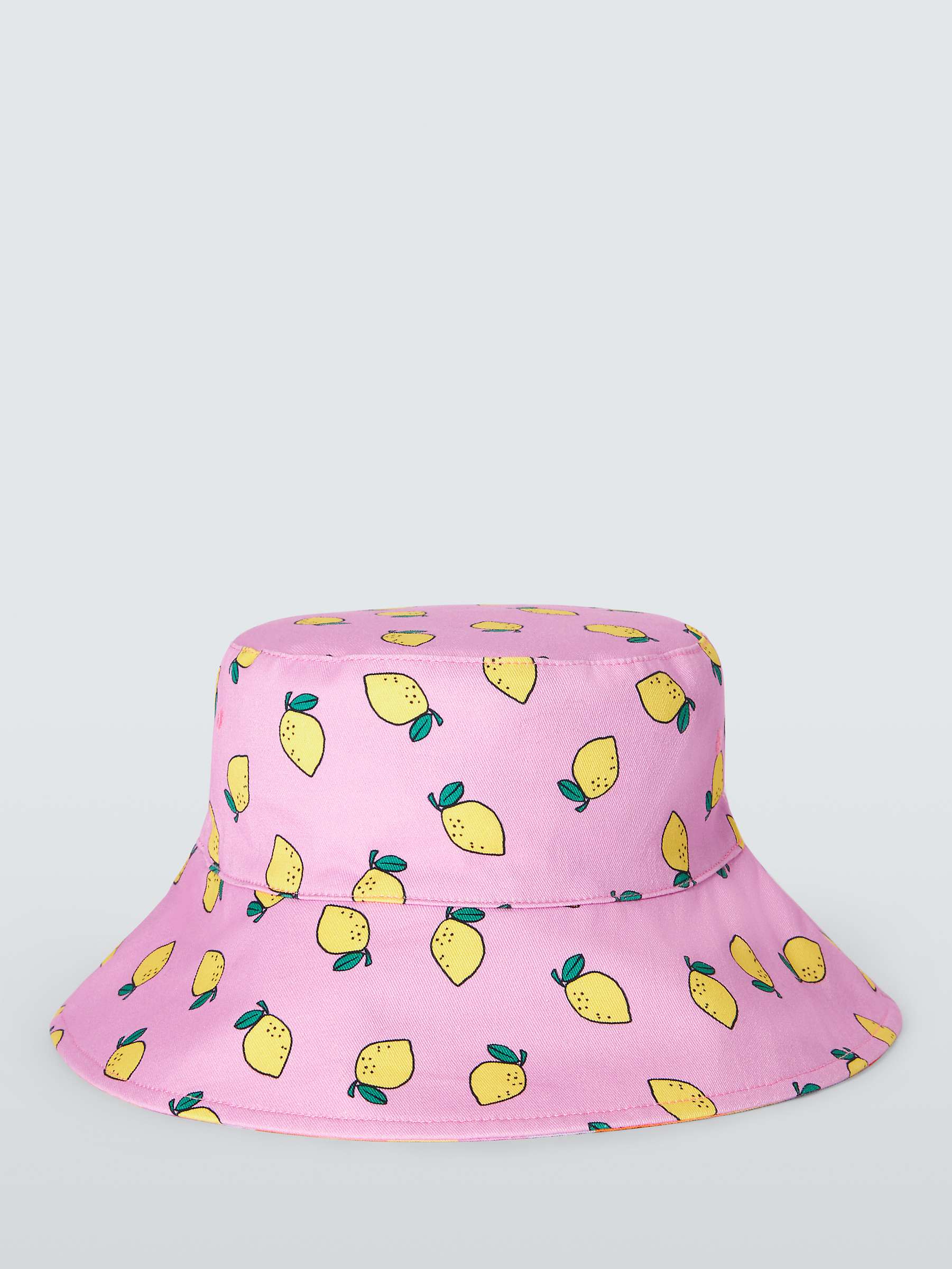 Buy John Lewis Kids' Lemon Stripe Reversible Hat, Multi Online at johnlewis.com