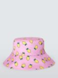 John Lewis ANYDAY Kids' Lemon Stripe Reversible Hat, Multi