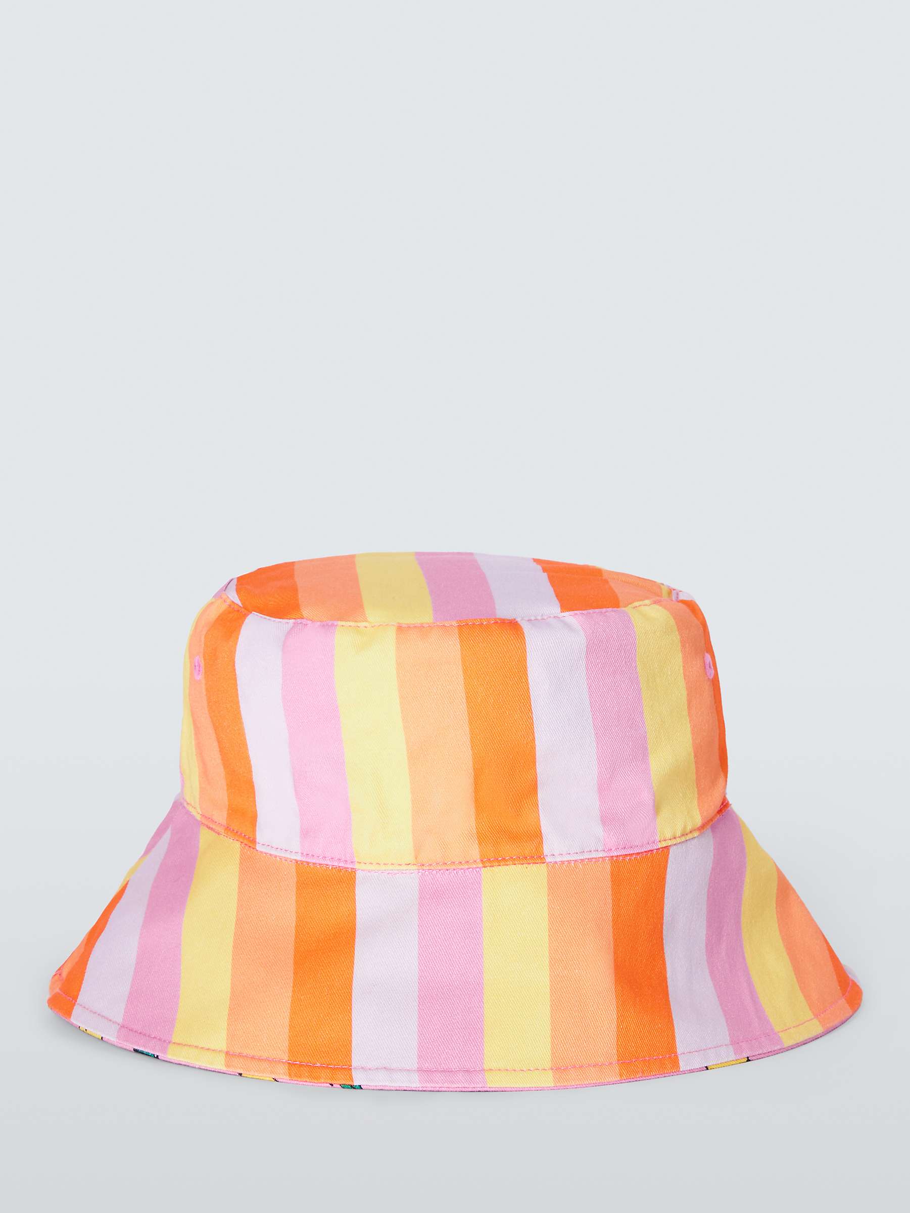 Buy John Lewis Kids' Lemon Stripe Reversible Hat, Multi Online at johnlewis.com