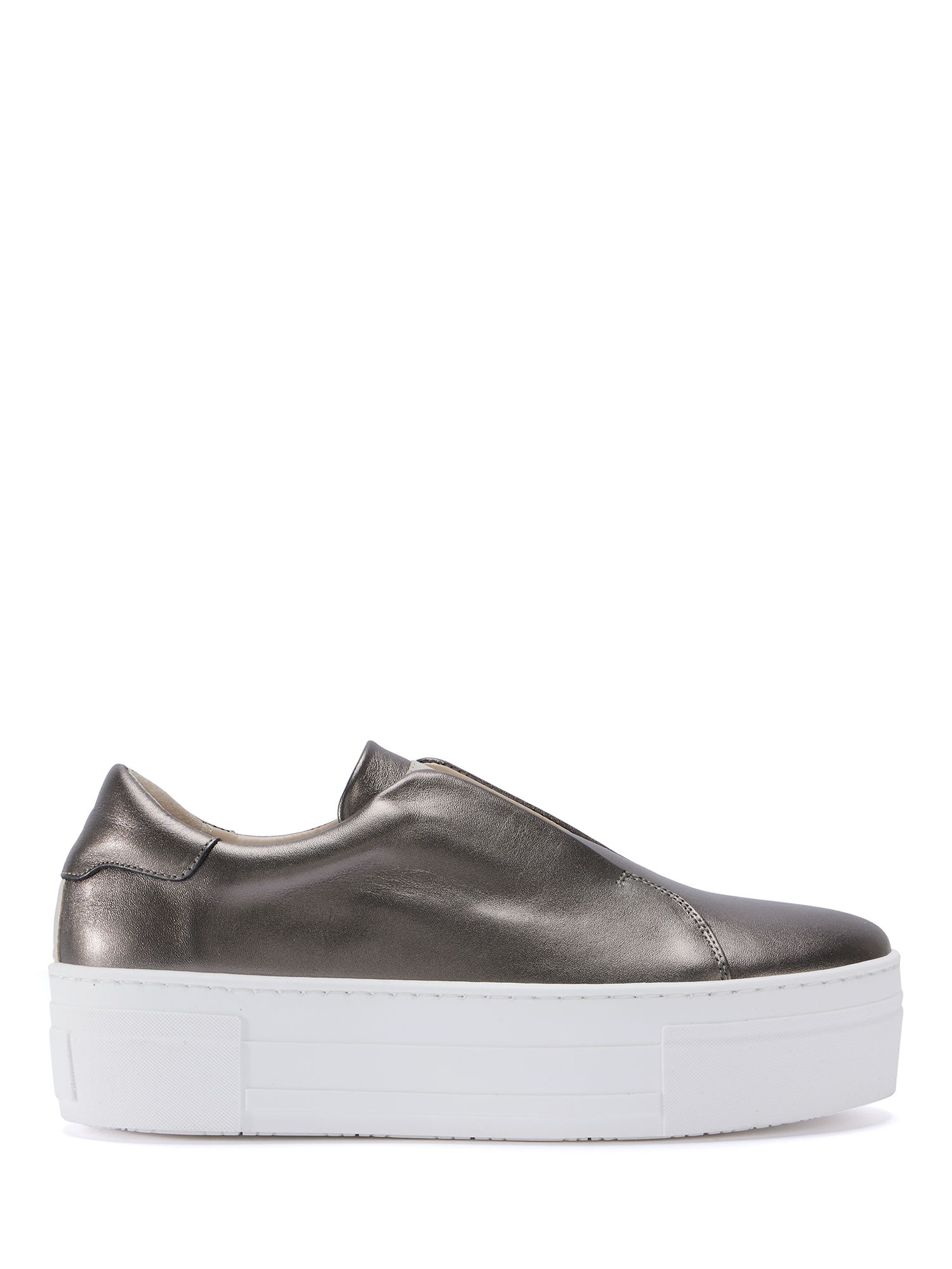 Mint Velvet Metallic Platform Trainers Gunmetal at John Lewis