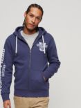 Superdry Atheltic College Graphic Zip Hoodie