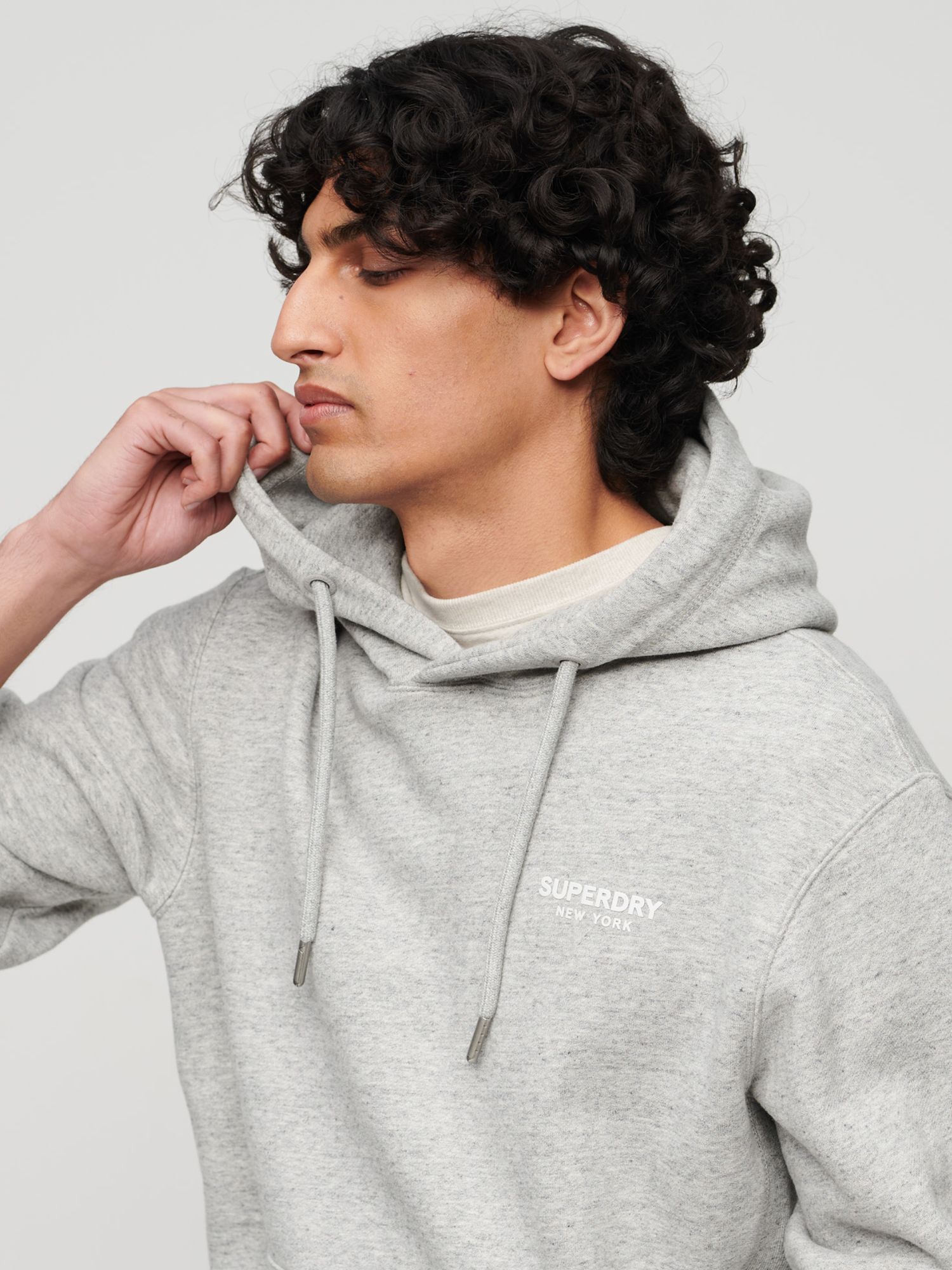 Hoodie - Light grey marl/New York - Kids