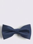 Moss Textured Bow Tie, Blue