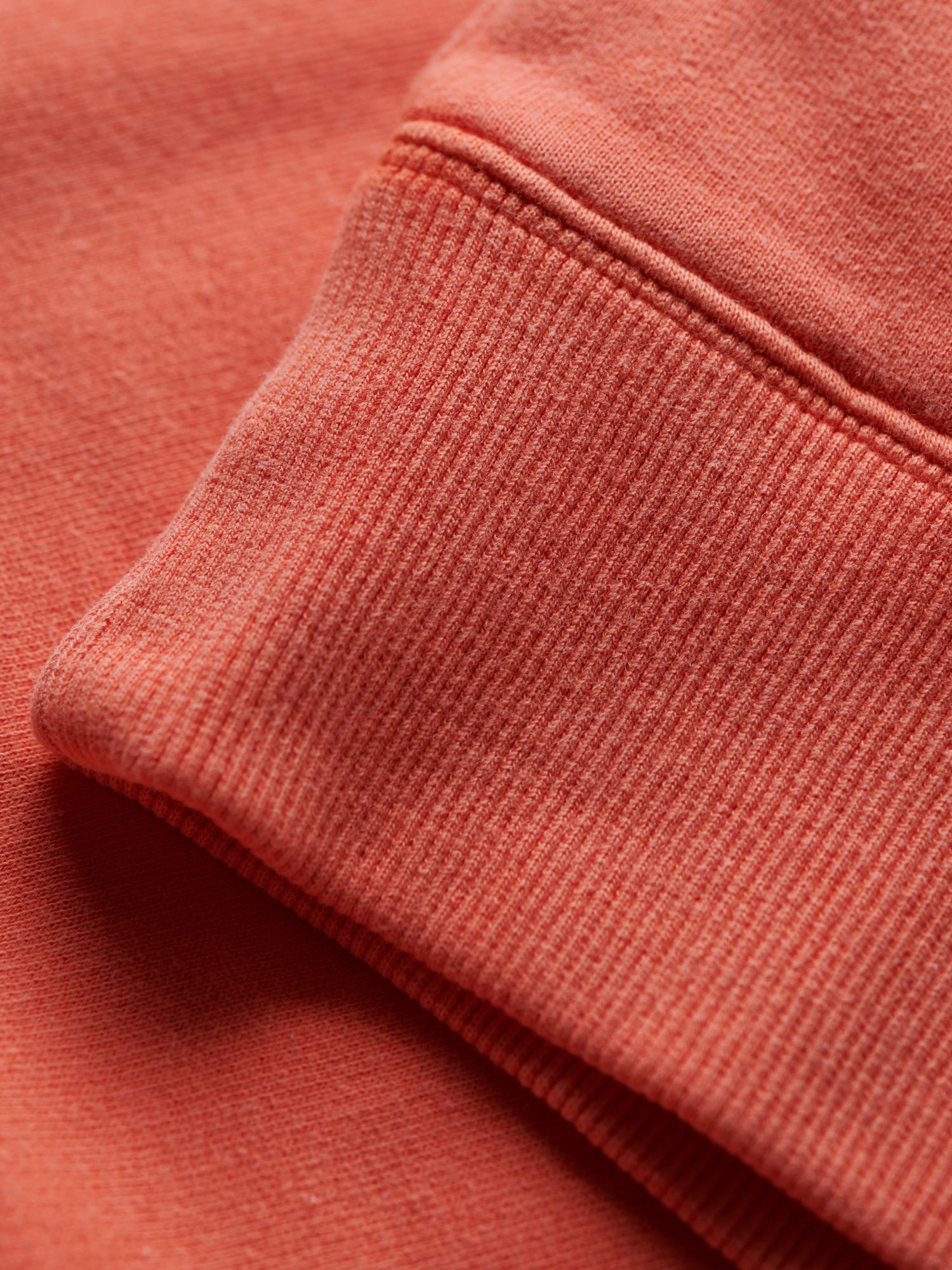 Superdry Vintage washed Cotton Sweatshirt, Havana Orange, L