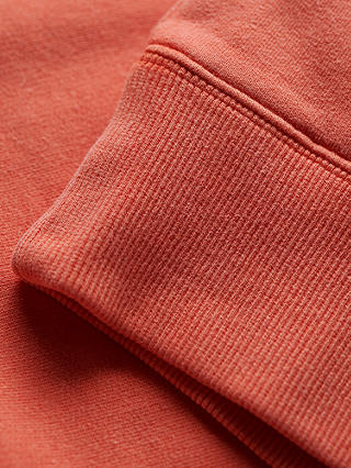 Superdry Vintage washed Cotton Sweatshirt, Havana Orange