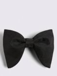 Moss Floppy Sparkle Bow Tie, Black