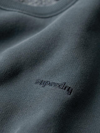 Superdry Vintage washed Cotton Sweatshirt, Eclipse Navy