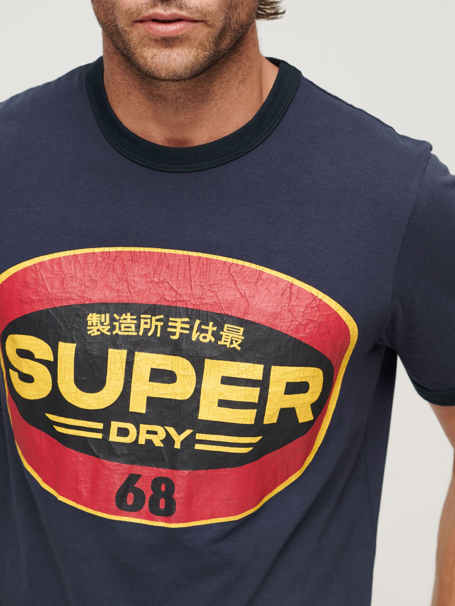 Buy Superdry Workwear Gasoline Logo T-Shirt Online at johnlewis.com