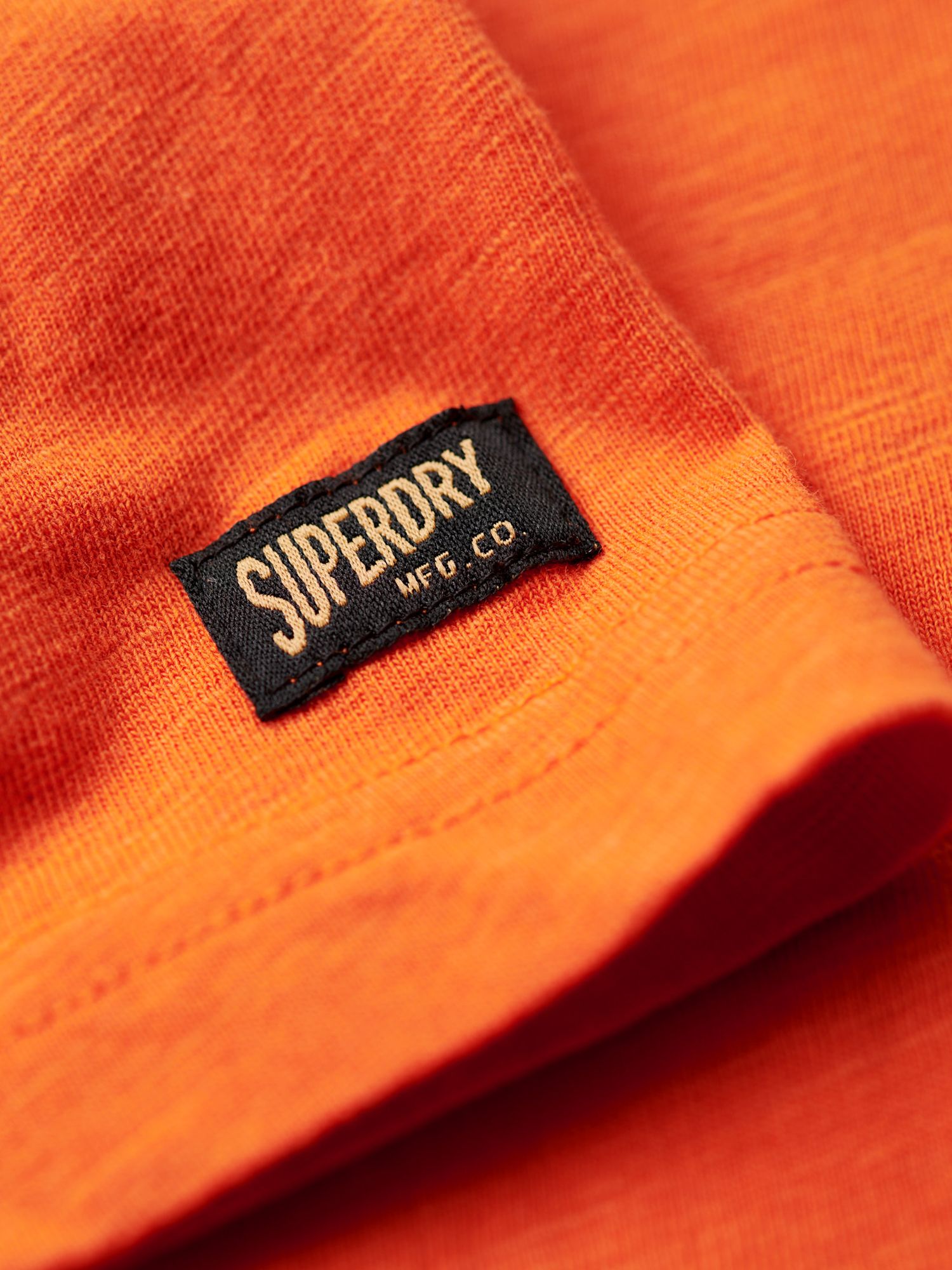 Superdry Workwear Scripted Graphic T-Shirt, Rust Orange at John Lewis ...