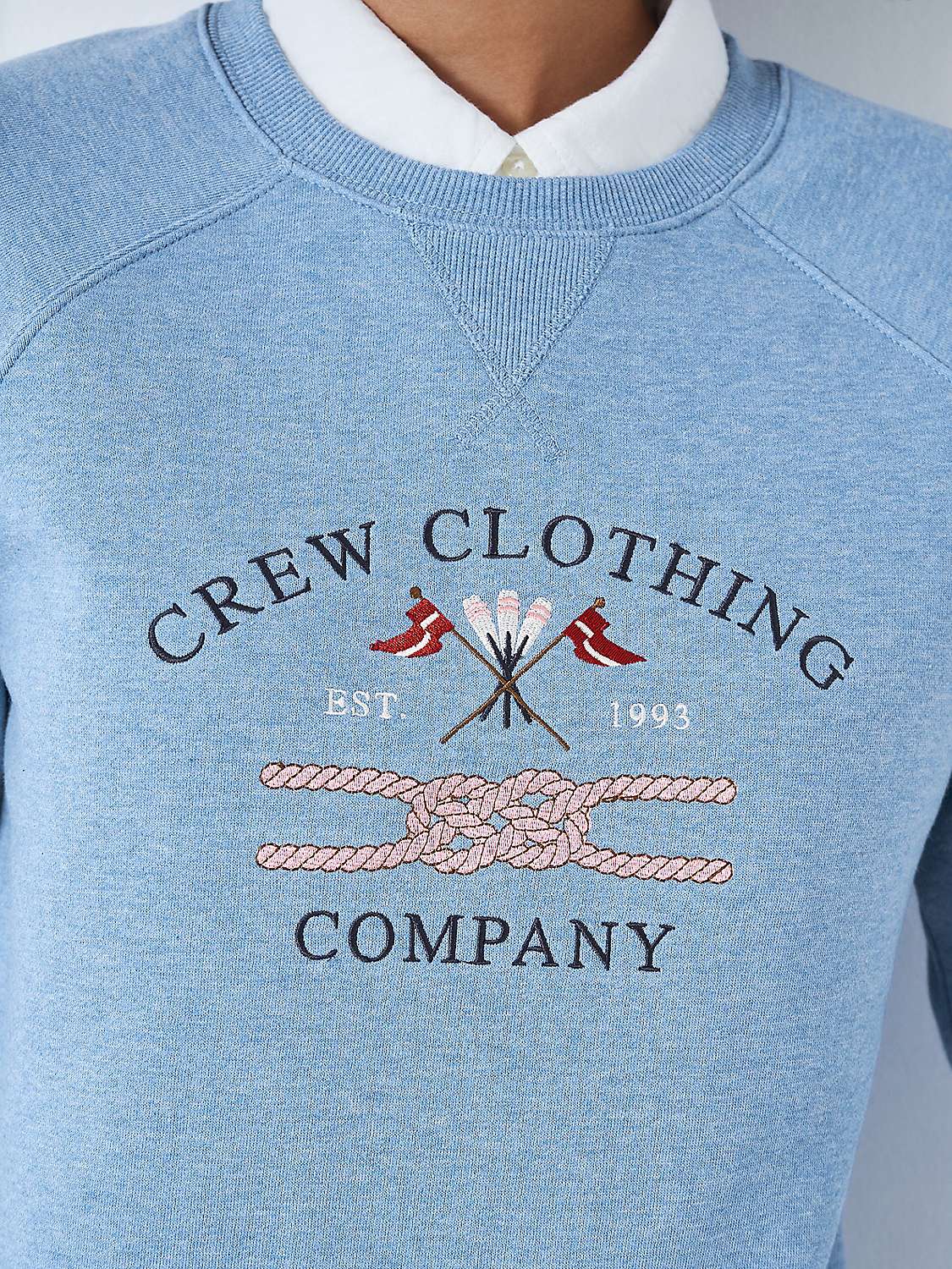 Buy Crew Clothing Logo Sweatshirt, Grey Online at johnlewis.com