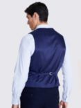 Moss Slim Fit Check Waistcoat, Ink