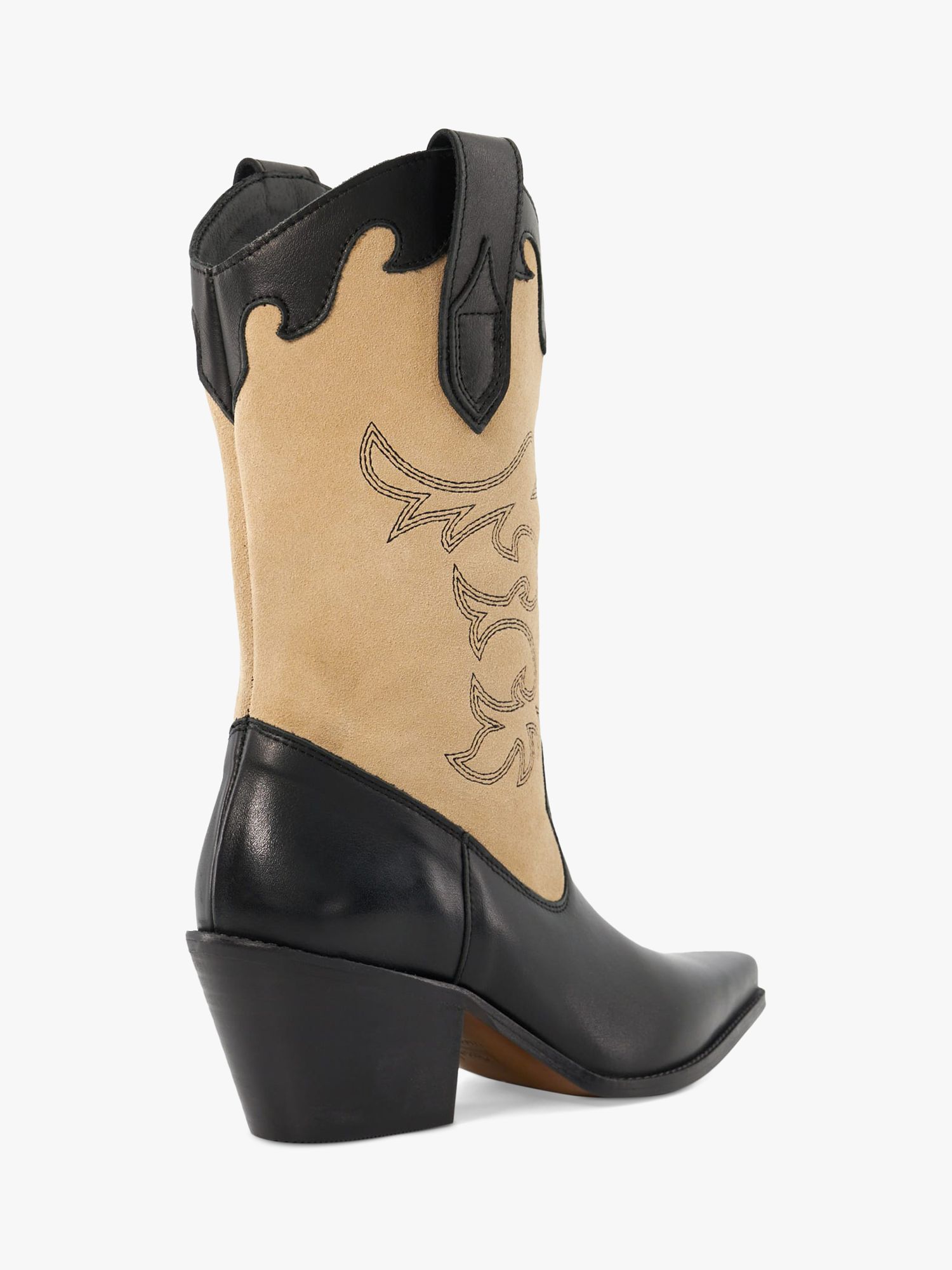 Buy Dune Prickly Leather Cowboy Boots Online at johnlewis.com