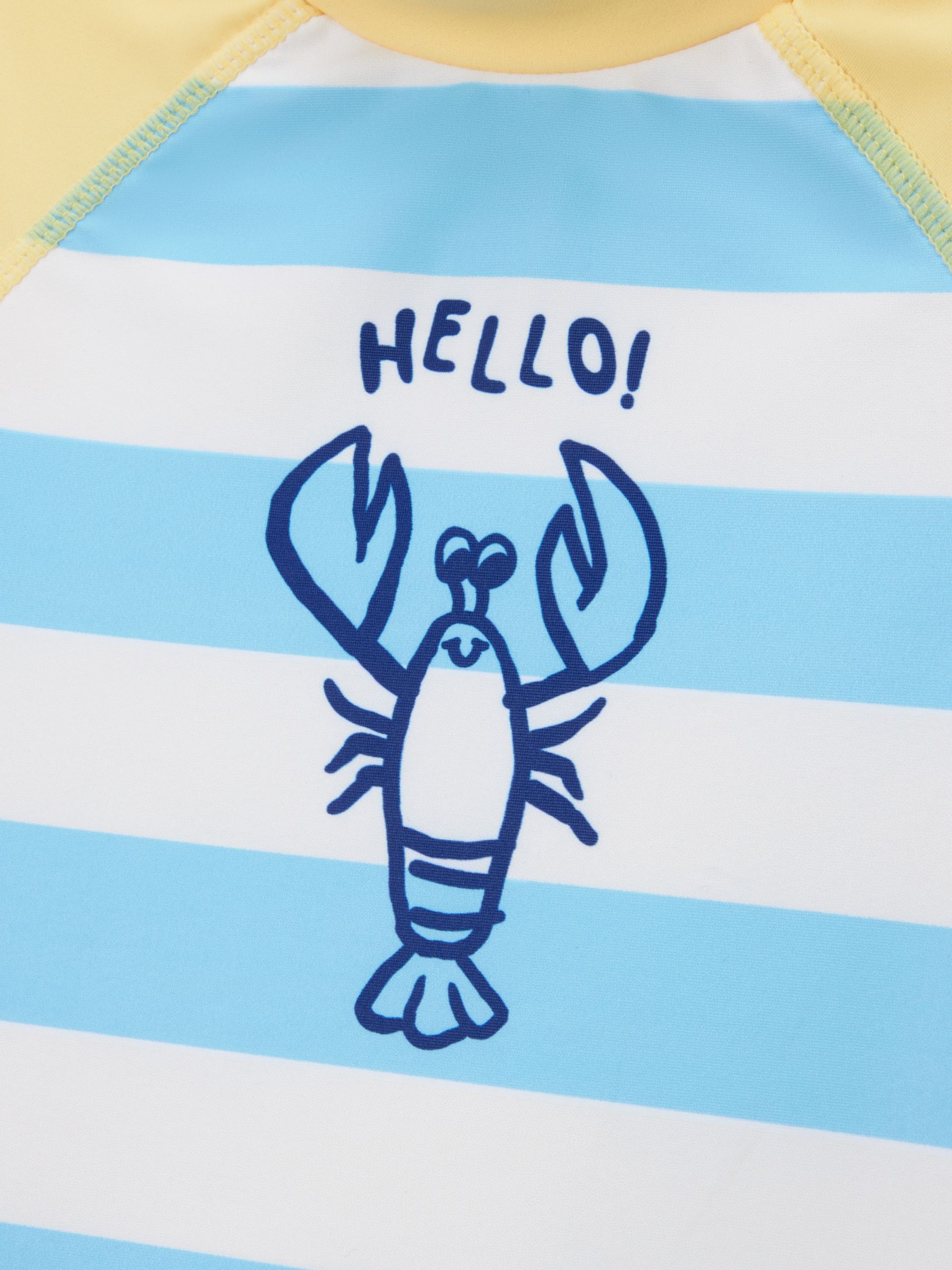 Buy John Lewis ANYDAY Baby Lobster Stripe Rash Swim Set, Blue/Multi Online at johnlewis.com