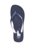 Ralph Lauren Rubber Sandals, Navy/White