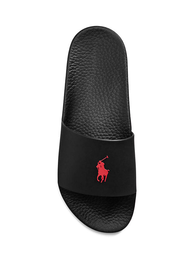 Polo Ralph Lauren Slider Sandals, Black/Red