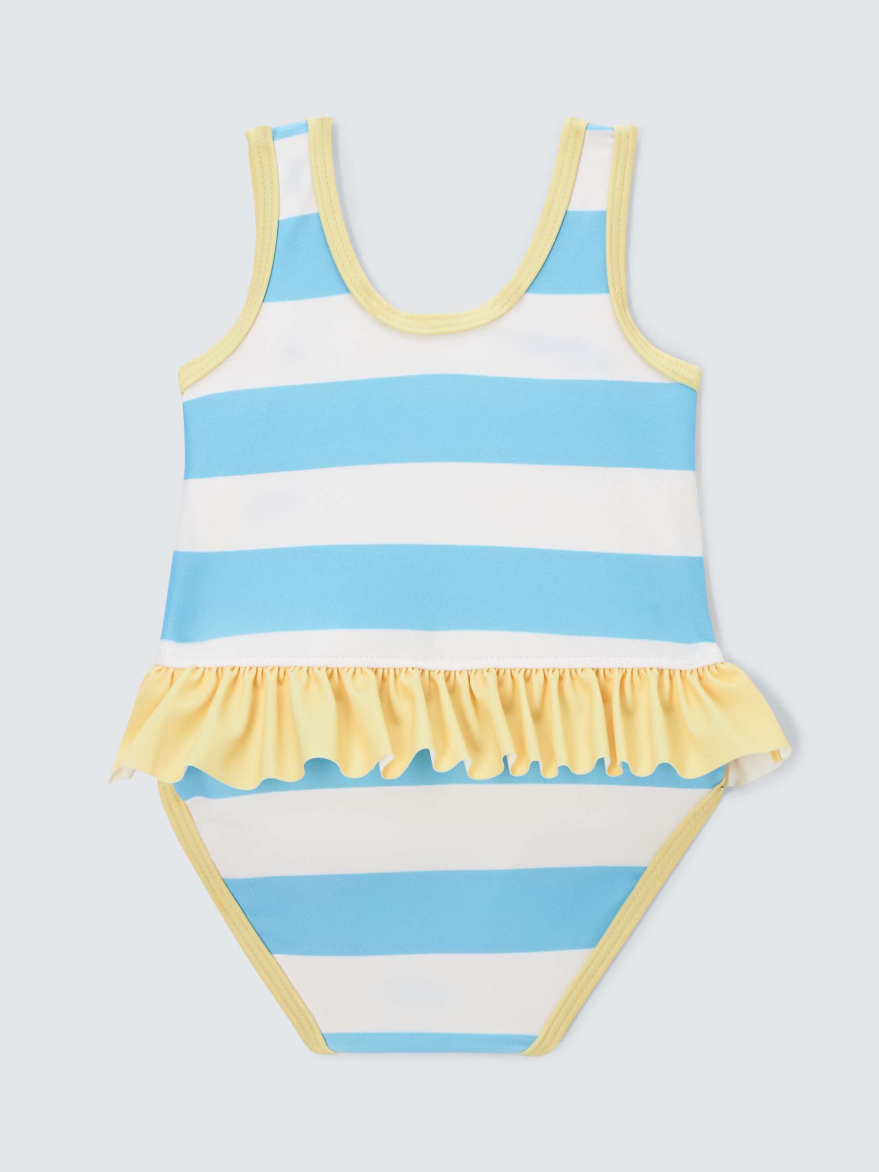 Buy John Lewis ANYDAY Baby Lobster Stripe Swimsuit, Yellow/Multi Online at johnlewis.com