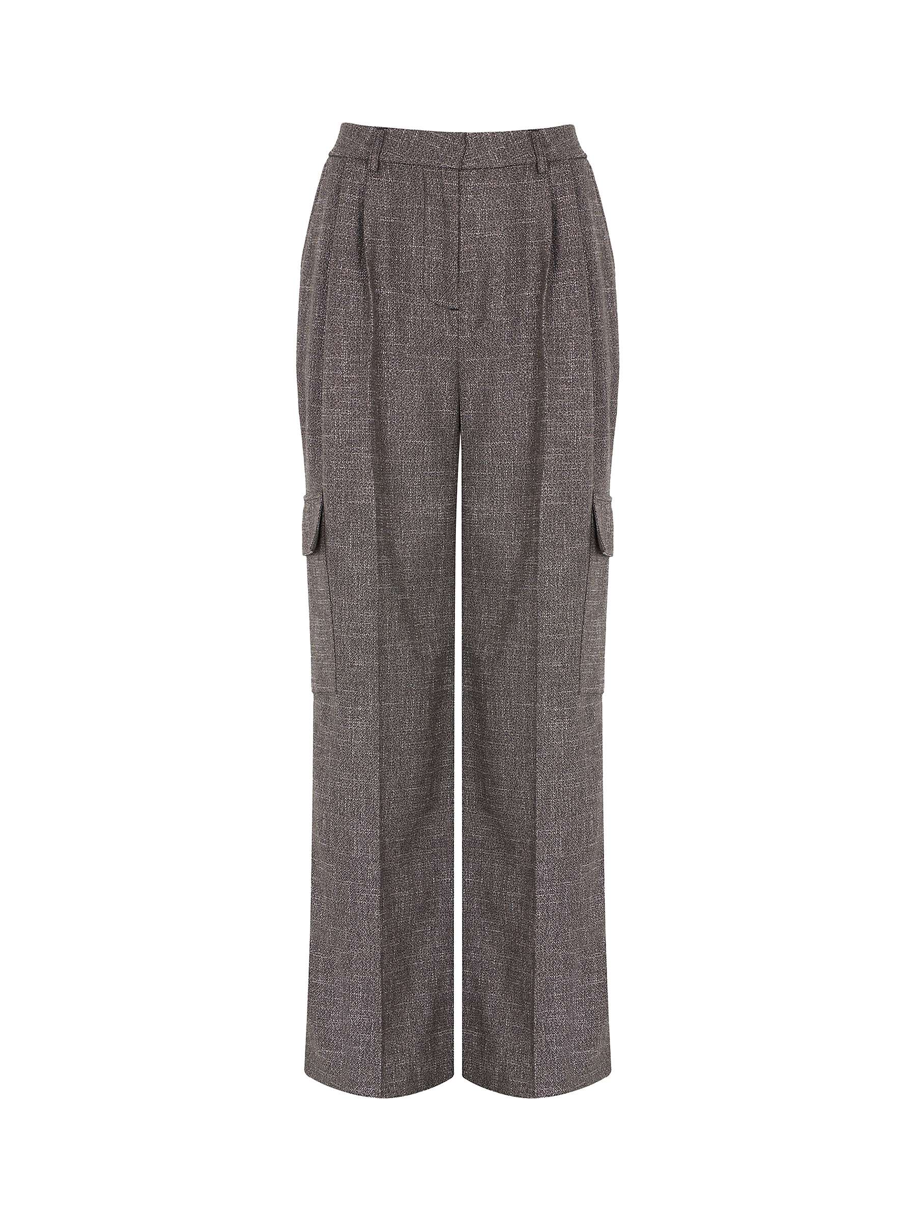 Buy Mint Velvet Wide Leg Cargo Pocket Trousers, Brown/Multi Online at johnlewis.com