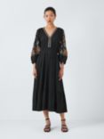 AND/OR Nirvana Embroidered Dress, Black