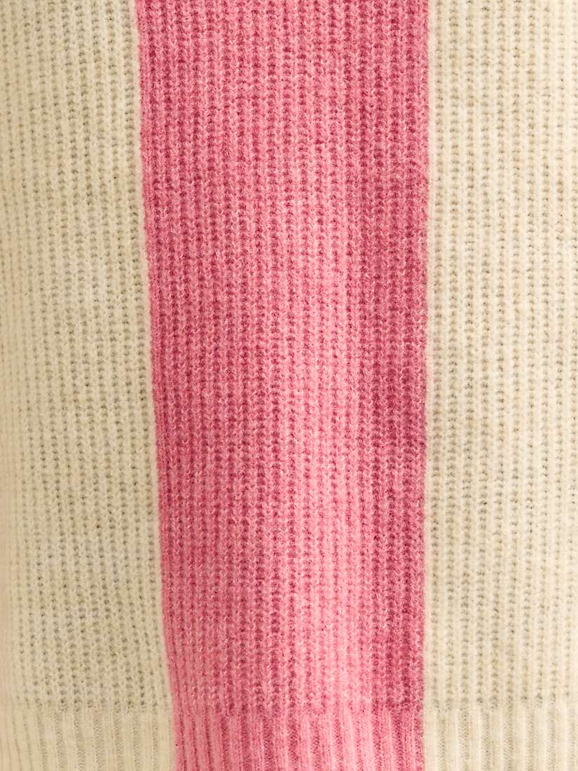 Buy Nobody's Child Stripe Wool Blend Jumper, Pink/Multi Online at johnlewis.com