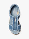 Michael Kors Berkley Denim Espadrille Flatform Sandals, Blue