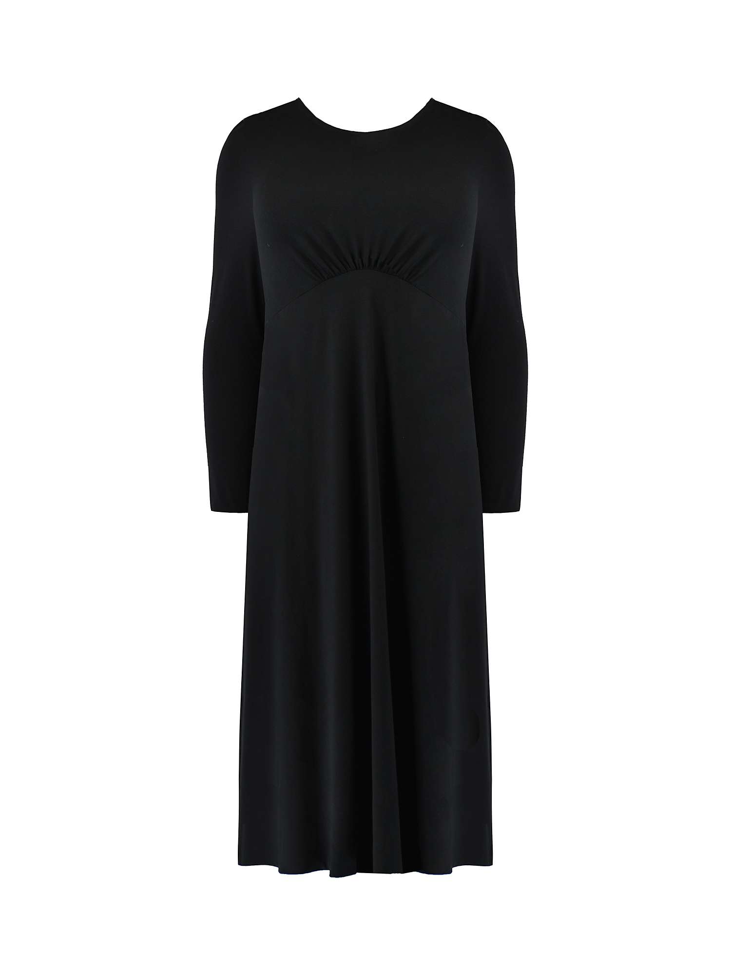 Buy Live Unlimited Curve Jersey Empire Line Midi Dress, Black Online at johnlewis.com