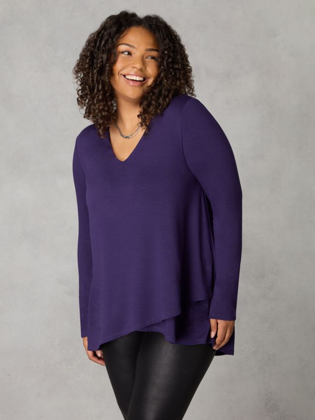 High low tunic store tops plus size