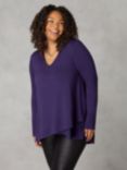 Live Unlimited Curve Jersey High Low Tunic, Purple