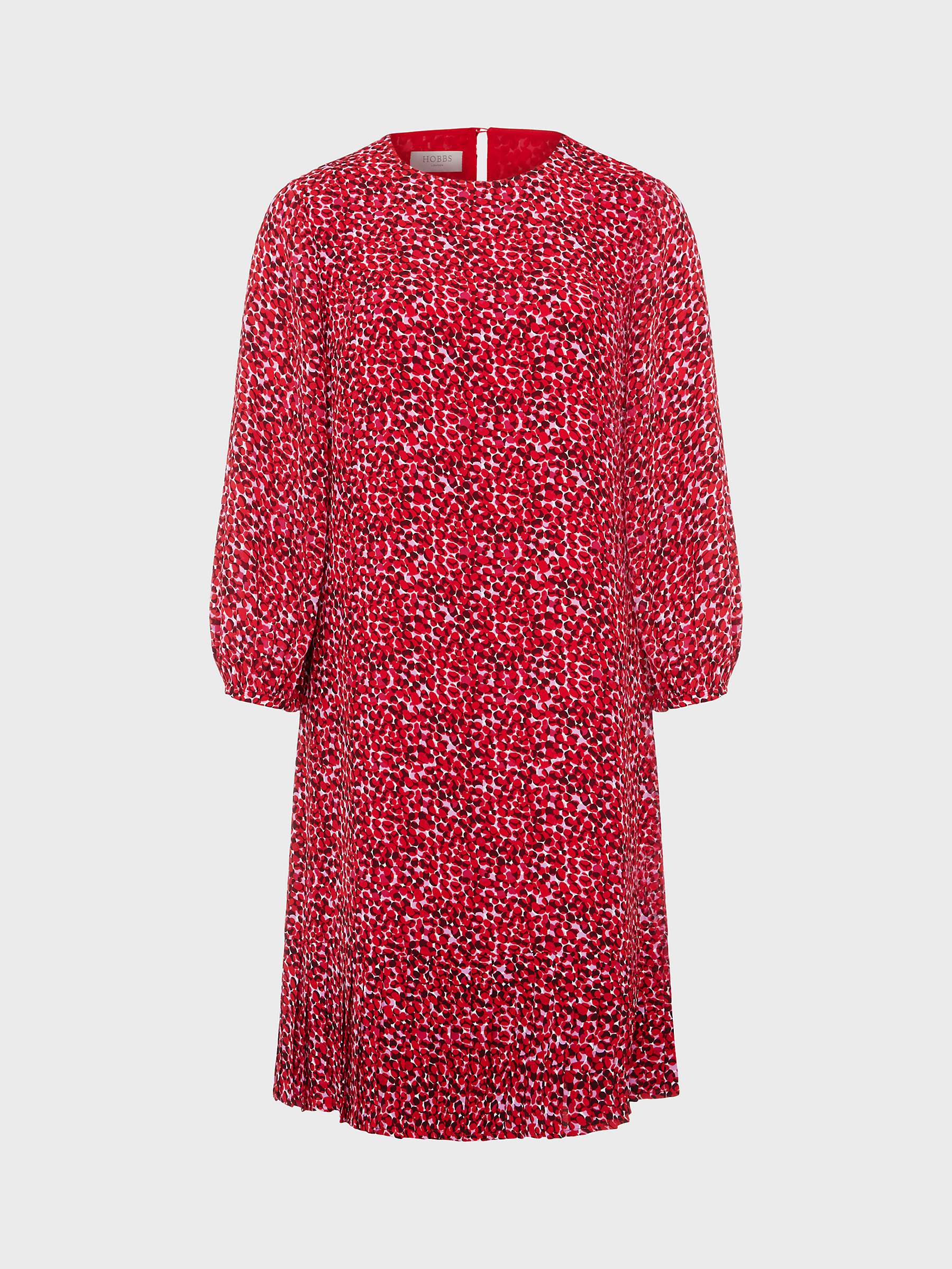 Buy Hobbs Liana Abstract Spot Print Mini Dress, Red/Multi Online at johnlewis.com