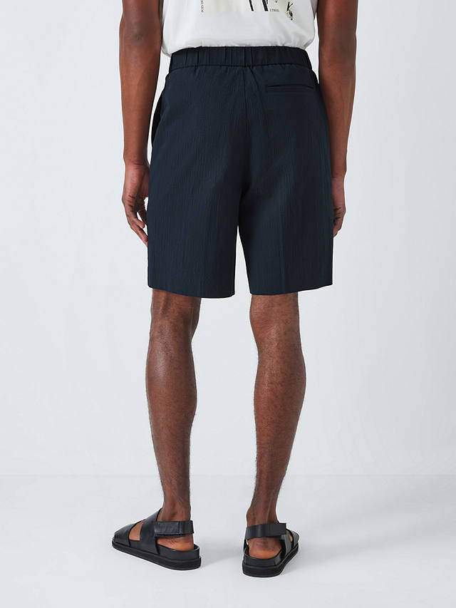 Kin Seersucker Shorts, Navy