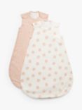 John Lewis ANYDAY Spot Print Baby Sleeping Bag, 0.5 Tog, Pack of 2