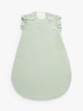 John Lewis Frill Sleeve Muslin Baby Sleeping Bag, 1 Tog, Green