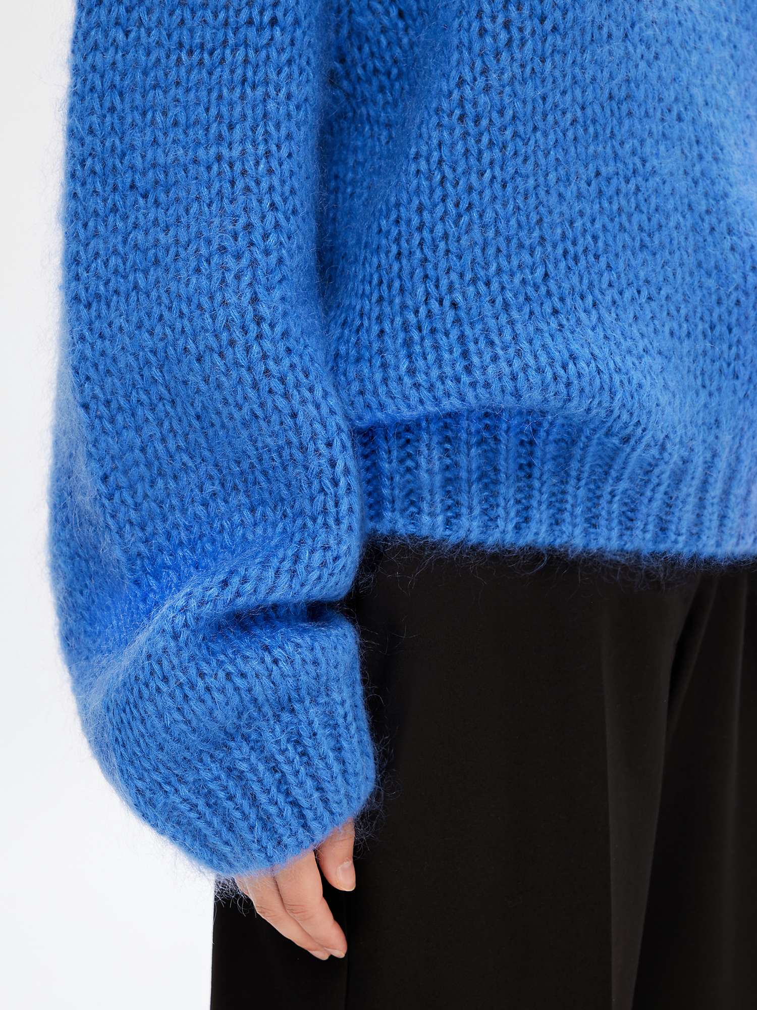 Buy SELECTED FEMME Chunky Knit Wool Blend Jumper, Nebulas Blue Online at johnlewis.com