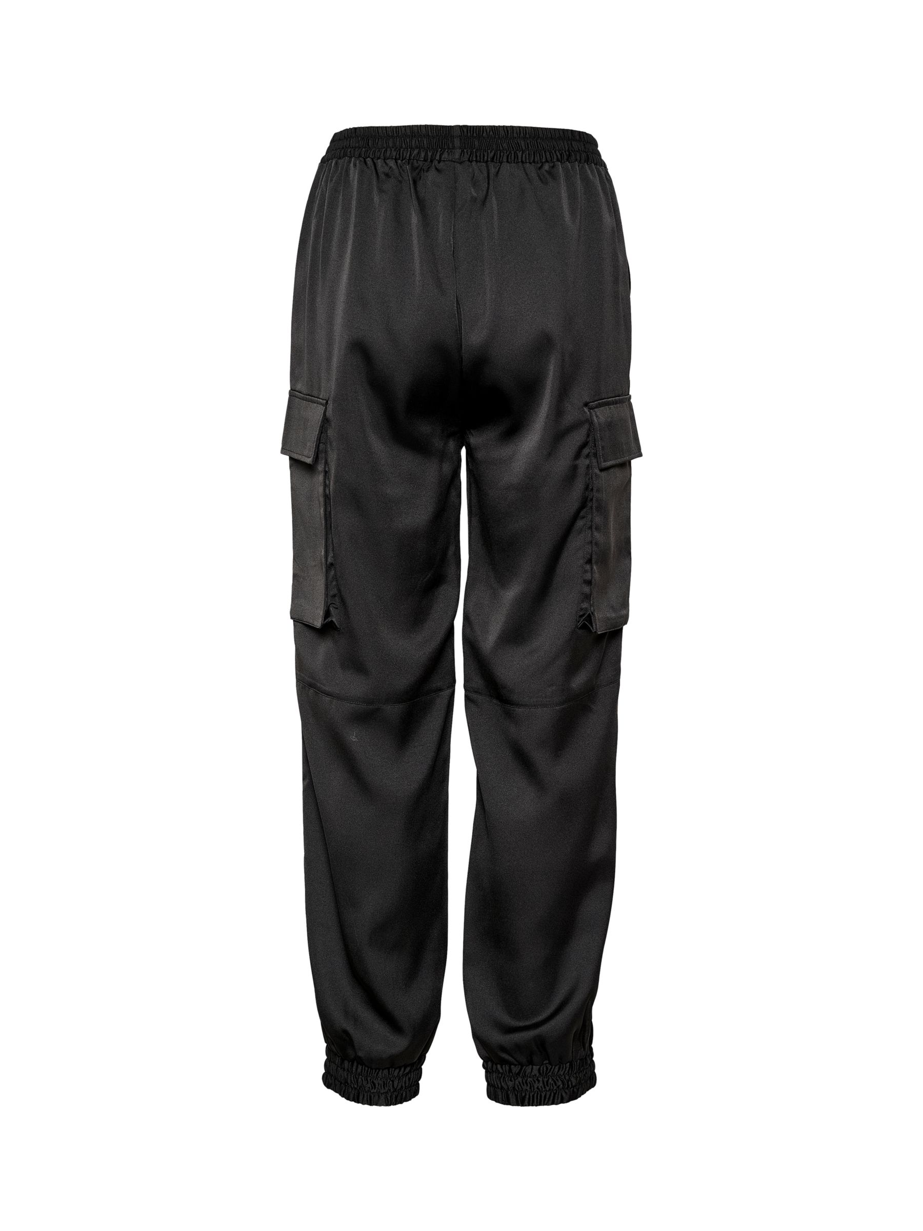 Buy Saint Tropez Bianca Cargo Trousers, Black Online at johnlewis.com