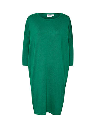 Saint Tropez Mila Knitted 3/4 Sleeve Dress, Verdant Green Melange
