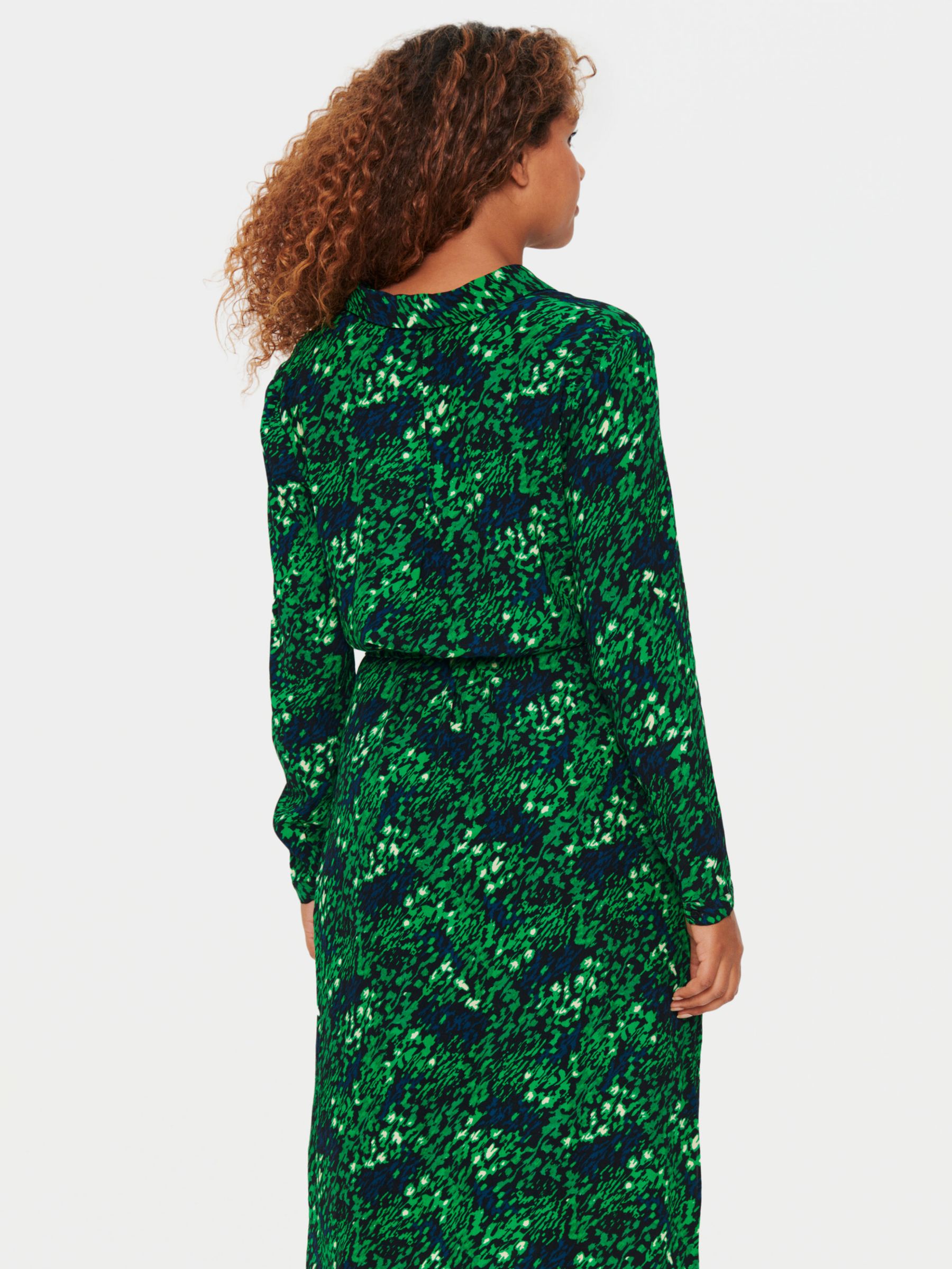 Buy Saint Tropez Blanca Abstract Print Long Sleeve Midi Shirt Dress Online at johnlewis.com