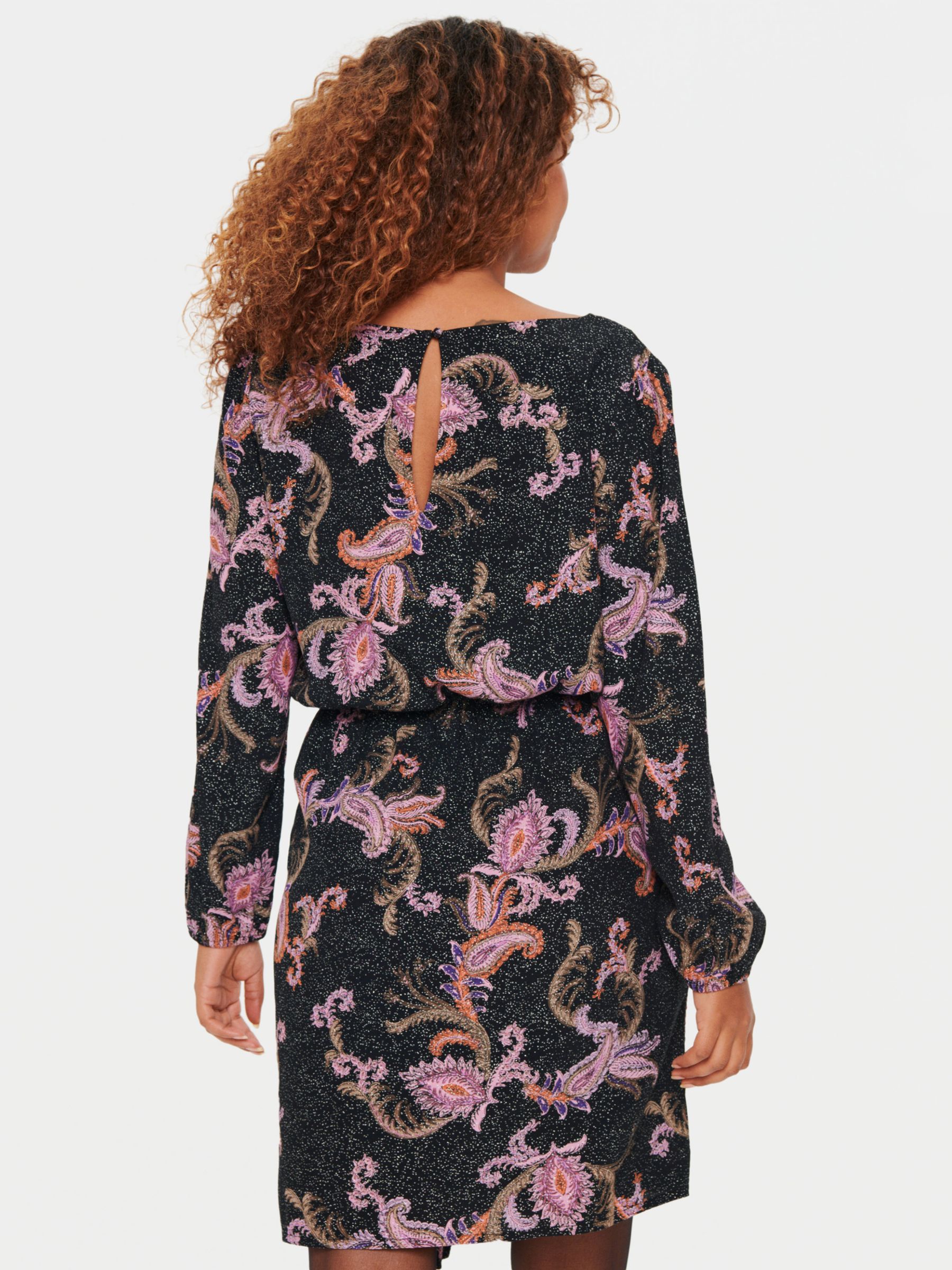 Saint Tropez Benina Paisley Print Dress, Black/Multi, XS