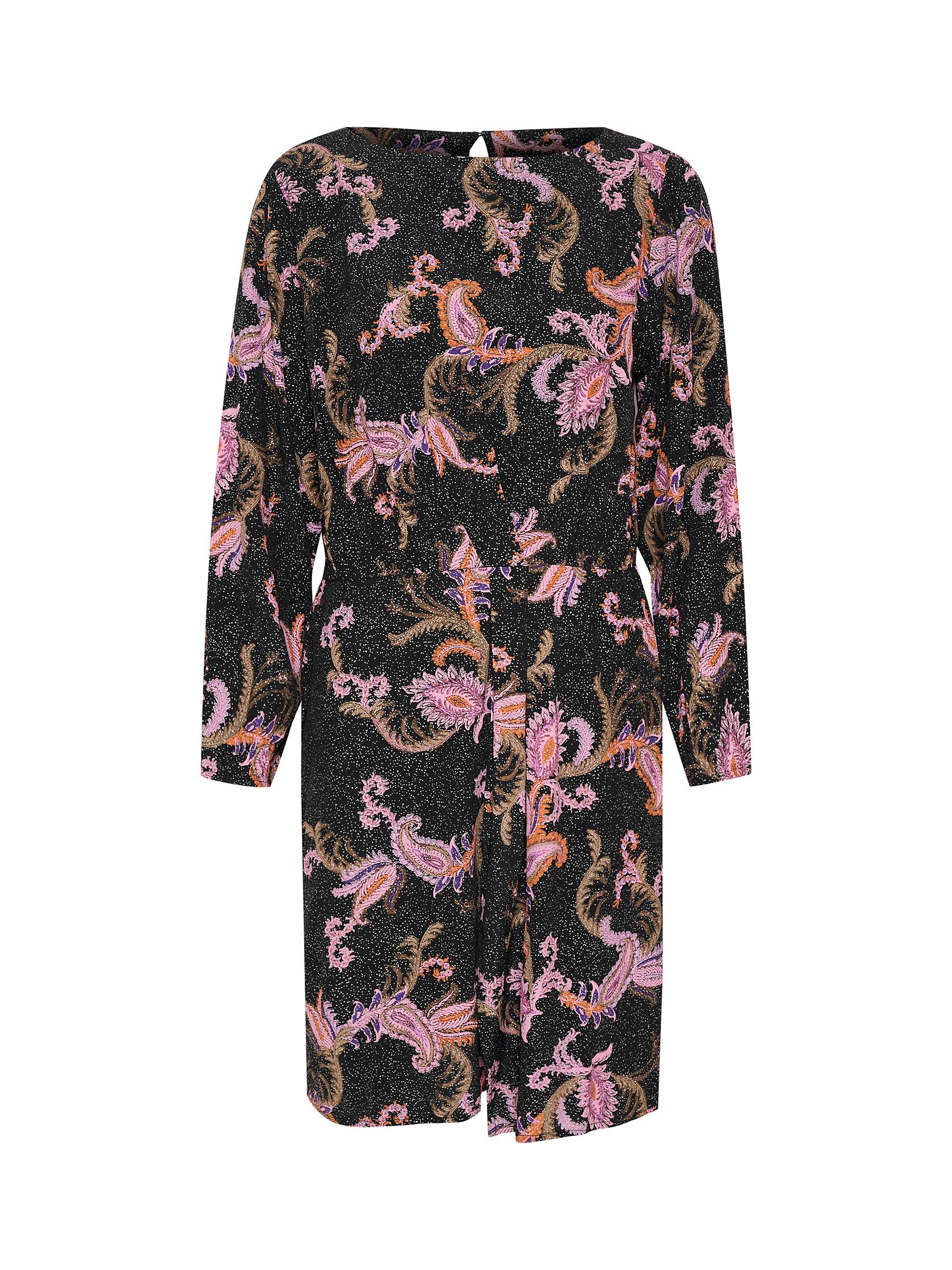 Buy Saint Tropez Benina Paisley Print Dress, Black/Multi Online at johnlewis.com