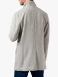 Guards London Lynmouth Wool Blend Funnel Neck Overcoat, Silver Grey