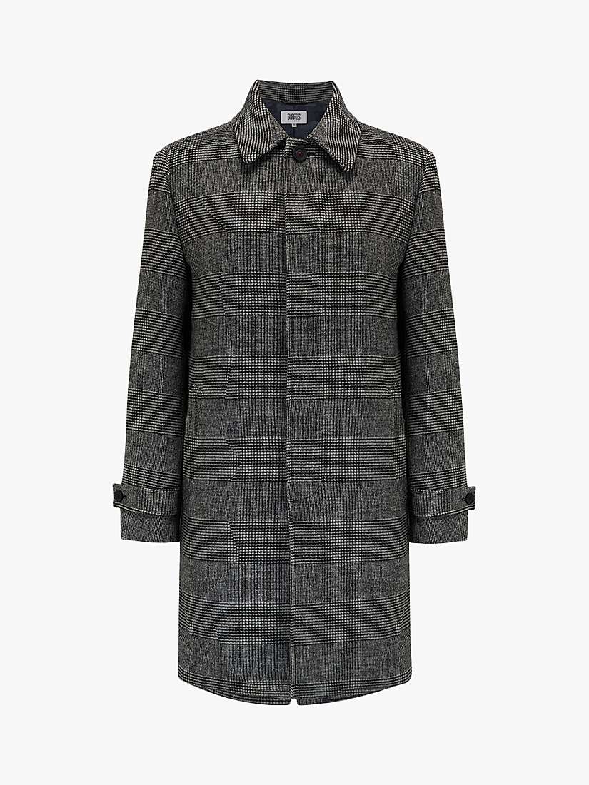 Buy Guards London Collett Prince of Wales Wool Blend Overcoat, Grey/black Online at johnlewis.com