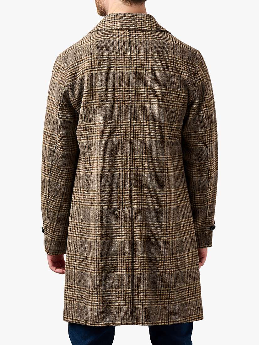 Buy Guards London Northwold Check Wool Blend Overcoat, Brown/Multi Online at johnlewis.com