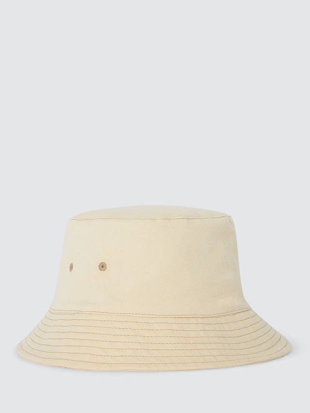 John Lewis ANYDAY Cotton Bucket Hat, Cream