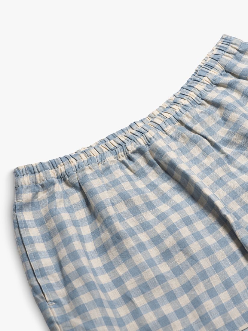Buy Piglet in Bed Linen Gingham Short Pyjama Set Online at johnlewis.com
