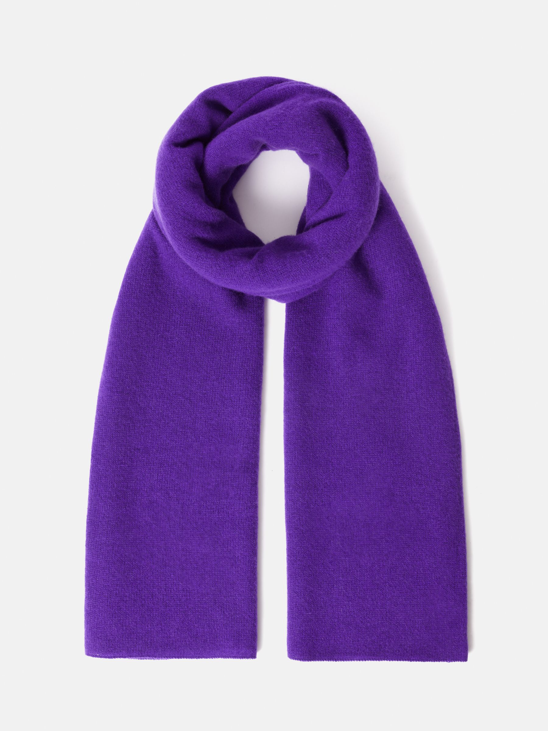 Jigsaw Wool and Cashmere Scarf, Purple, One Size