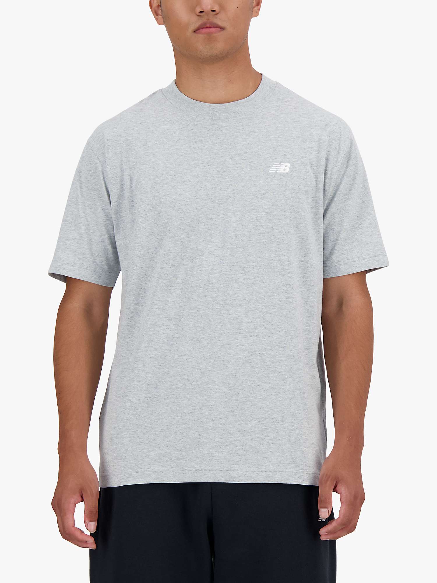 Buy New Balance Small Logo T-Shirt, Grey Online at johnlewis.com