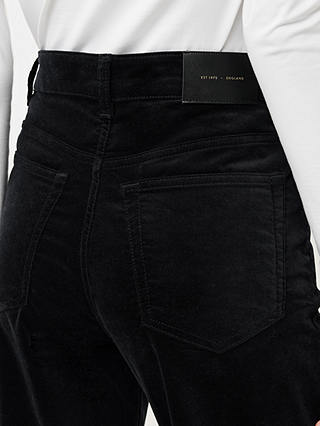 Jigsaw Delmont Velvet Jeans, Black
